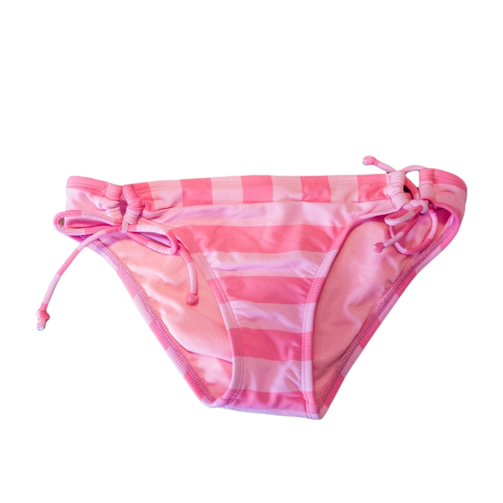 YMI Women's Bikini Bottom Pink Stripes Extra Small New without tags Swimwear
